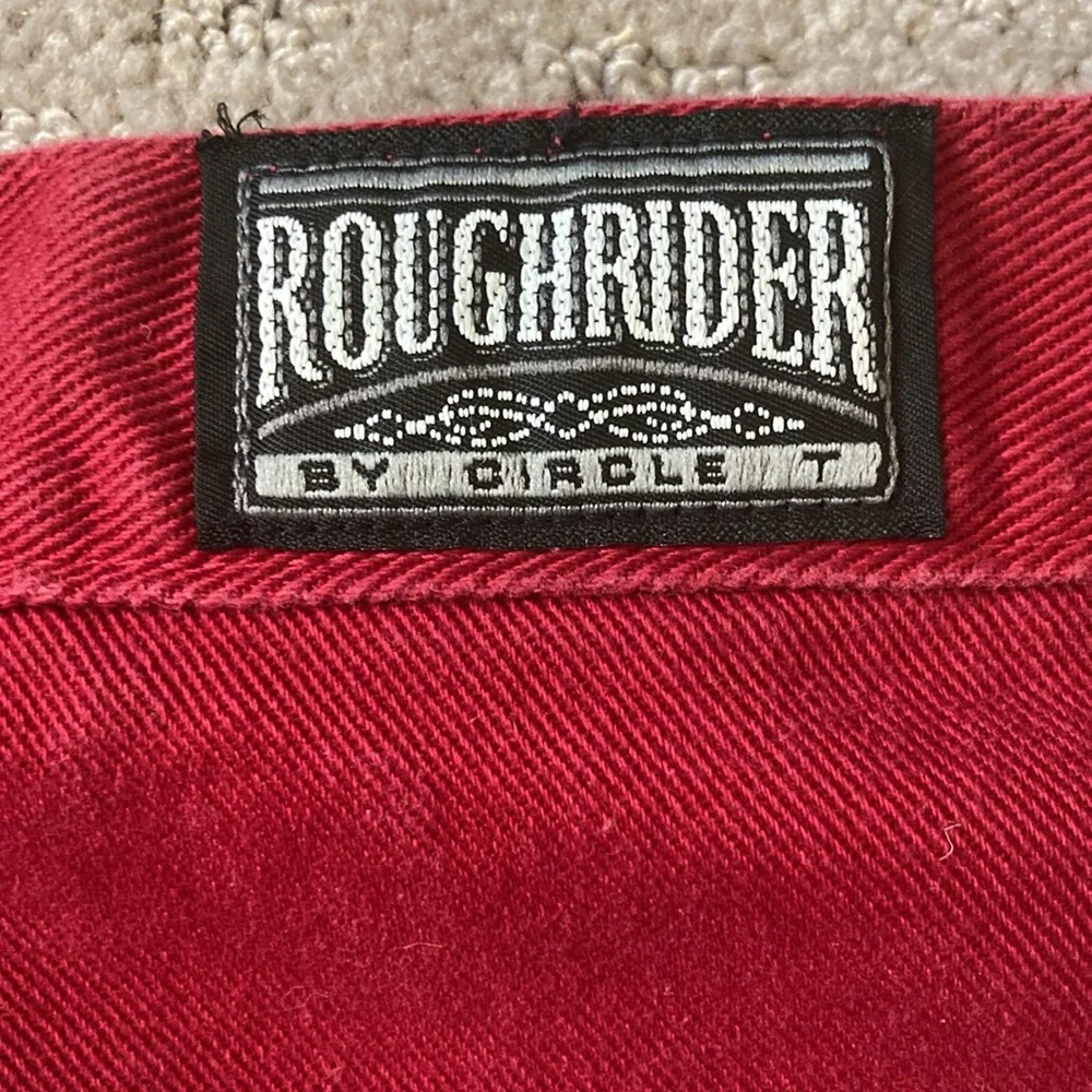 Vintage ROUGHRIDER by Circle T red denim jeans, 9/10. - Picture 7 of 9